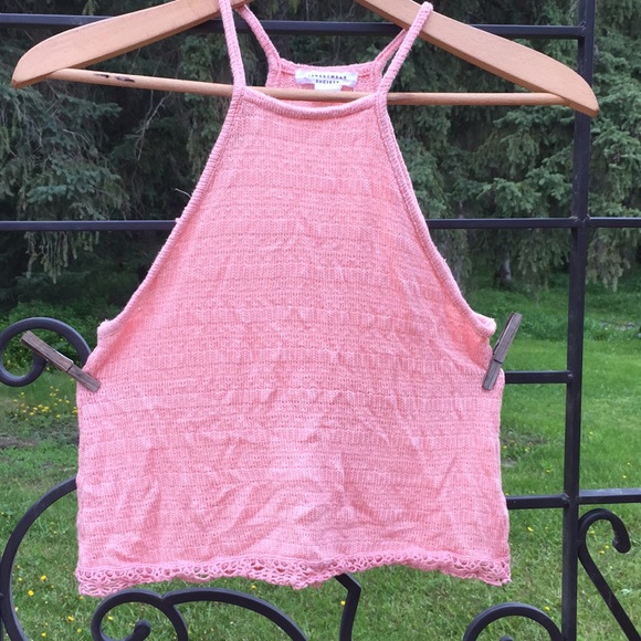 Crochet Halter Crop Top - Picture 1 of 3